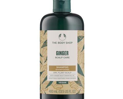 A soothing choice for dry, flaky scalps — Ginger Anti-Dandruff Scalp Care Shampoo with Ginger Root Oil, 400 mL (13.5 oz), Vegan