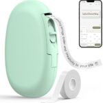 A handy option for home & office — E10 Bluetooth Label Maker with Continuous Waterproof Tape, Rechargeable, App Customization (Green)