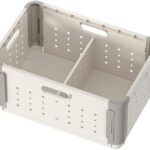 A smart pick for organized homes — 42L Collapsible Plastic Storage Crate with Removable Divider, Foldable & Stackable