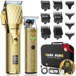 A smart pick for barbers & home users — Professional Cordless Hair Clippers & Beard Trimmer Set, Precision Rotary Motor, 300min Runtime, Travel Case