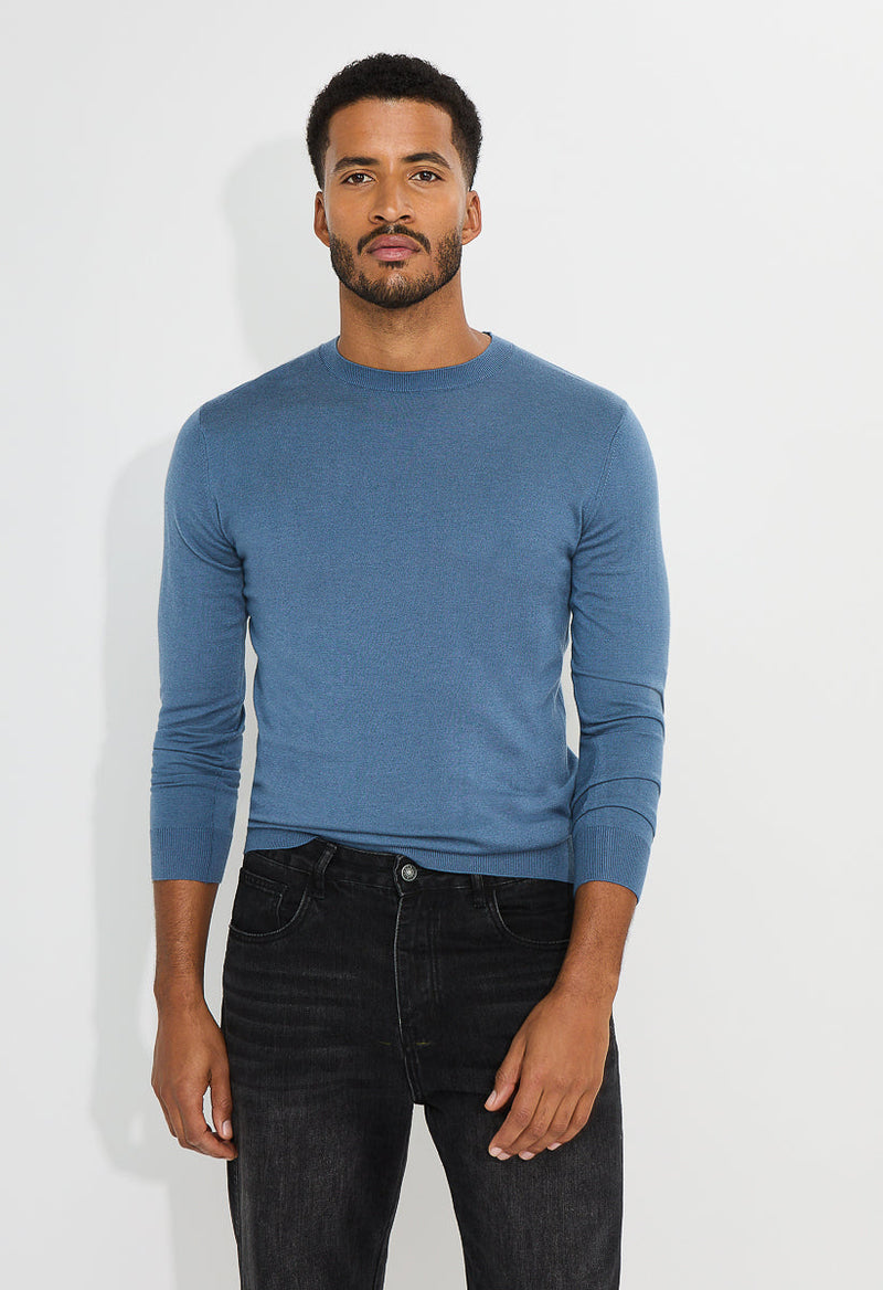 Men's Wool Blend Crewneck Sweater