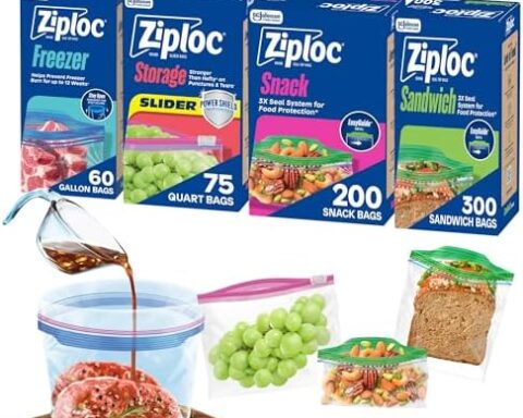 A smart pick for food storage — Ziploc 635-Count Variety Pack (Freezer, Slider, Sandwich & Snack Bags)