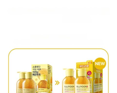 A gentle way to exfoliate — ILLIYOON Fresh Moisture Scrub Wash Set, 400ml ×2 (citrus-floral, 2-in-1)