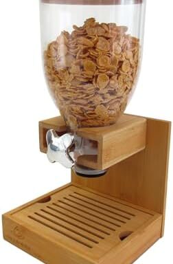 A practical pick for organized kitchens — Bamboo 2L (68 fl oz) Cereal & Dry-Food Dispenser, Airtight Countertop Storage