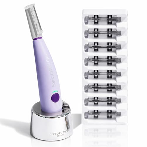 A smart pick for at-home skin renewal — Sonicsmooth Sonic Dermaplane Razor & Eyebrow Trimmer for Face, USB Rechargeable, 8‑Week Blades