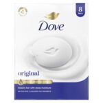 A daily essential for soft, smooth skin — Dove Beauty Bar Original, 8-count (3.75 oz each) with 1/4 moisturizing cream