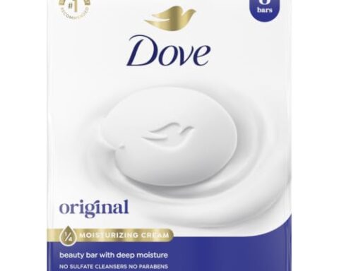 A daily essential for soft, smooth skin — Dove Beauty Bar Original, 8-count (3.75 oz each) with 1/4 moisturizing cream