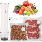 A handy option for meal prep: Handheld USB‑Rechargeable Vacuum Sealer Kit — Mini Bag Sealer with 30 Reusable Freezer Bags & 4 Clips