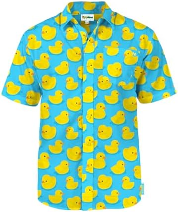 Tipsy Elves Hawaiian Shirts for Men - Casual Beach & Summer Party Shirts for Men - Stretch Fabric wi