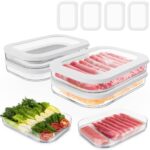 A smart pick for organized fridges — 4‑Pack Stackable Deli Meat Containers for Refrigerator, Airtight, BPA‑Free with Lids