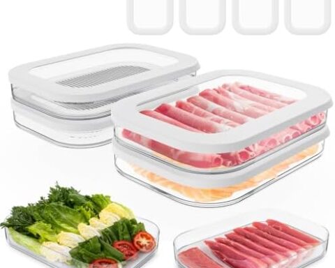 A smart pick for organized fridges — 4‑Pack Stackable Deli Meat Containers for Refrigerator, Airtight, BPA‑Free with Lids