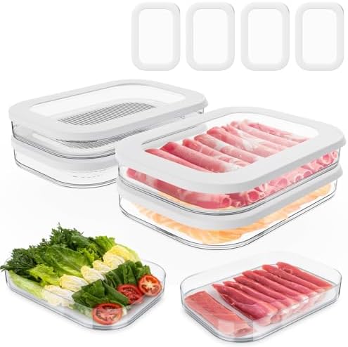 A smart pick for organized fridges — 4‑Pack Stackable Deli Meat Containers for Refrigerator, Airtight, BPA‑Free with Lids