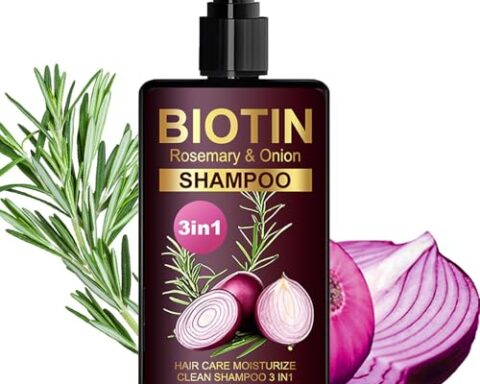 A popular pick for stronger, shinier hair — Onion & Biotin Moisturizing Shampoo with Rosemary & Onion Extract, Travel Size 5 fl oz