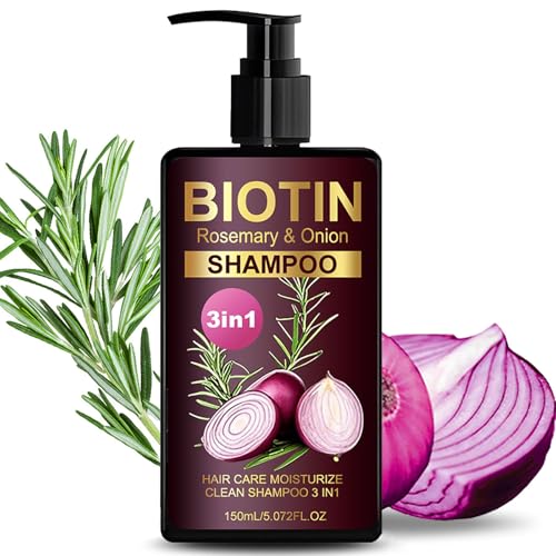 A popular pick for stronger, shinier hair — Onion & Biotin Moisturizing Shampoo with Rosemary & Onion Extract, Travel Size 5 fl oz