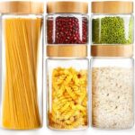 A smart pick for kitchen storage — Airtight Borosilicate Glass Canister Set, 5‑pc (80oz, 2×50oz, 2×27oz) with Bamboo Screw Lids