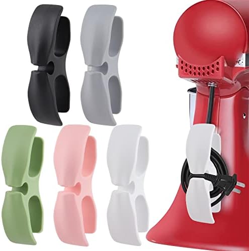A handy option for kitchen organization — 5-Pack Appliance Cord Organizers with 3M Adhesive, Rubber Cord Wrappers & Plug Holders