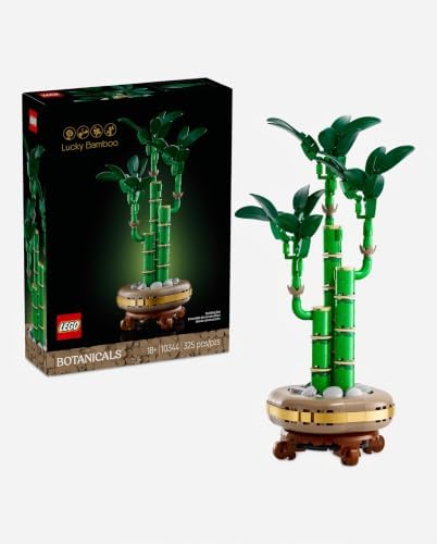 A stylish way to decorate: LEGO Botanicals Lucky Bamboo Building Set 10344 – artificial indoor plant for adults 18+, desk & office gift — 20% off