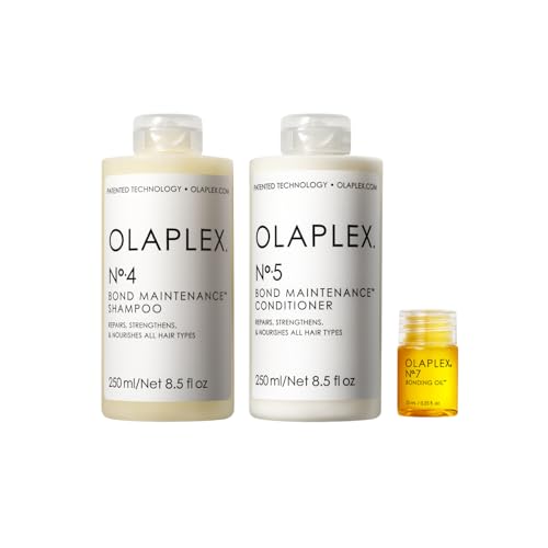 A thoughtful gift for shiny hair: Olaplex Wash & Shine Hair Kit — Shampoo, Conditioner & Bonding Oil
