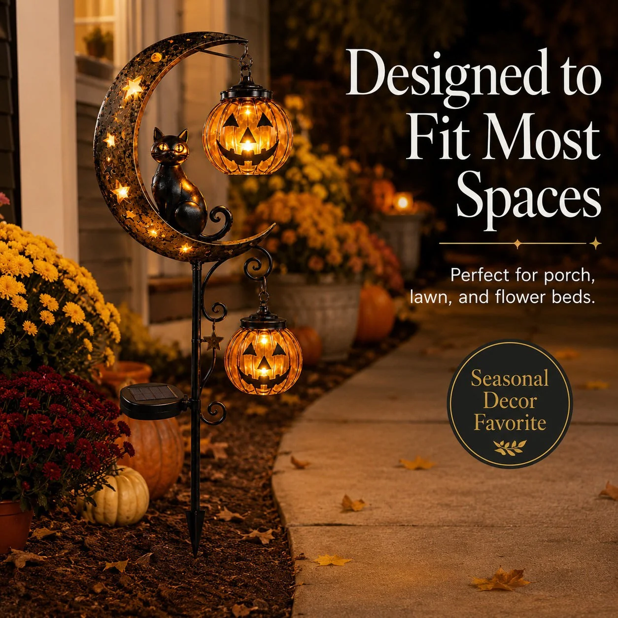 solar powered Halloween yard decorations