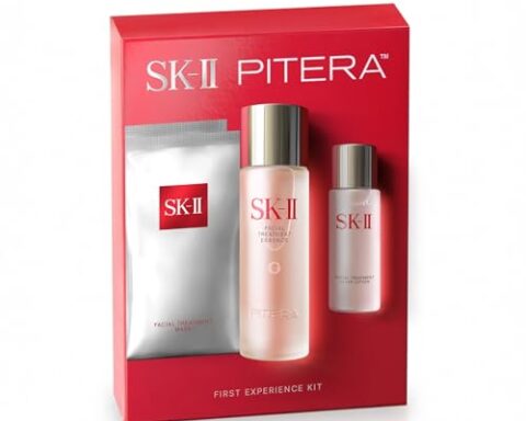 A thoughtful gift for radiant skin — SK-II First Experience 4‑Piece Set: Facial Essence, Toner & Treatment Masks, Hydrates & Refines