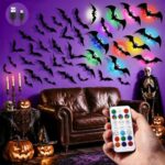 Halloween decorations with lights for outdoor porch