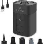 A go-anywhere pick for quick inflation — Portable Air Pump with 10400mAh Battery & 1200-Lumen Camping Light