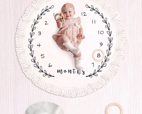 best baby milestone blanket for monthly photos