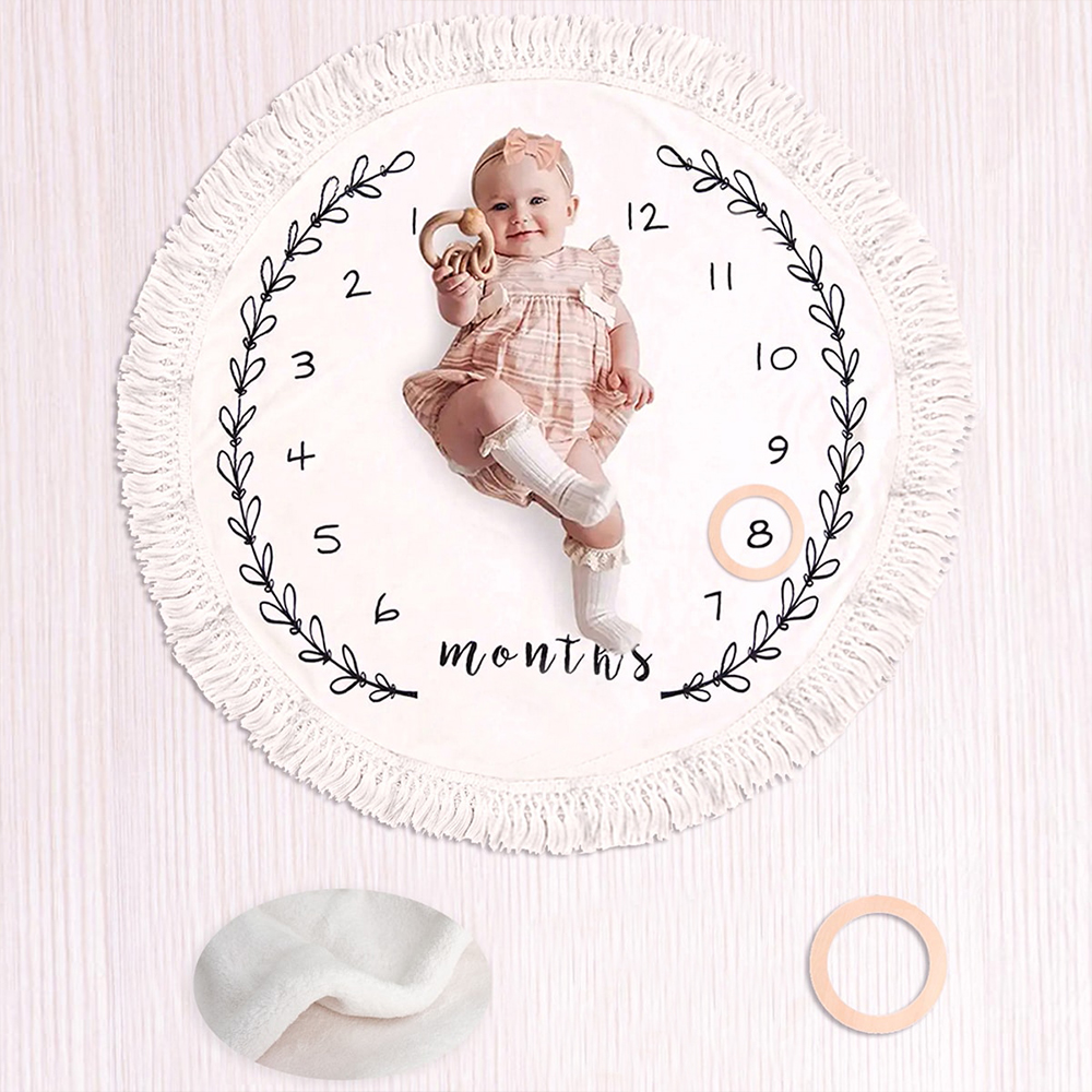 best baby milestone blanket for monthly photos