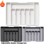 adjustable utensil organizer for kitchen drawers