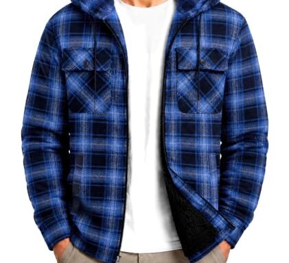 men's sherpa lined jacket for cold weather