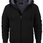 best men's fleece lined hoodie for cold weather
