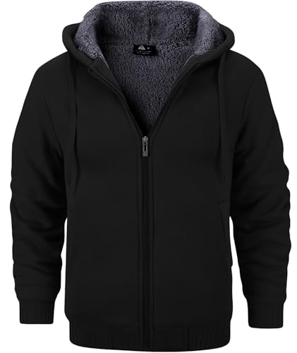 best men's fleece lined hoodie for cold weather