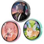 digital cosplay badge with video display