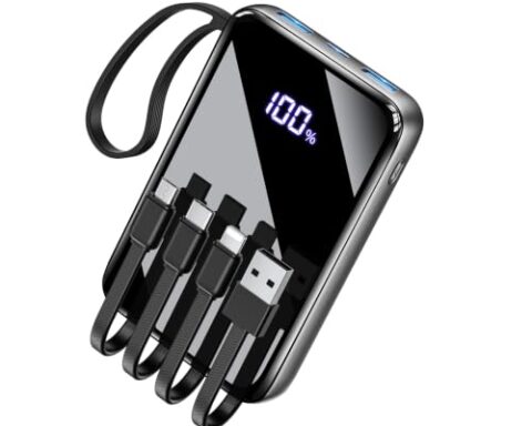 best travel power bank with built-in cables