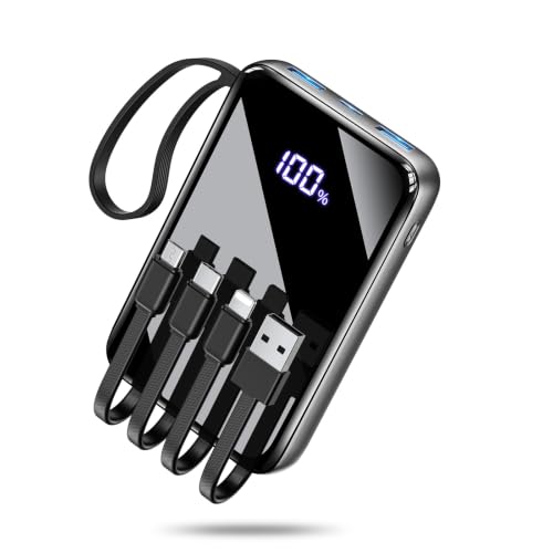 best travel power bank with built-in cables