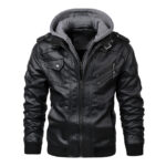 best men's faux leather biker jacket for autumn