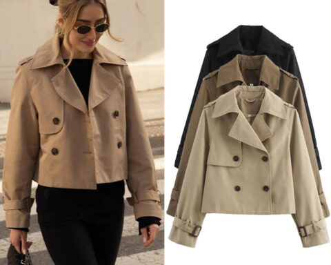 best cropped trench coat for women