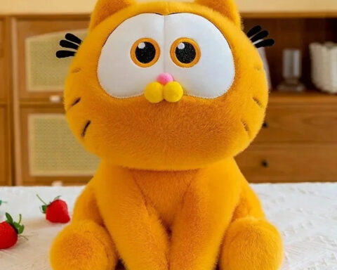 cute cartoon cat stuffed animal for kids