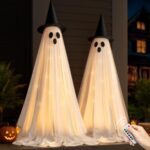 large light up Halloween ghost decorations